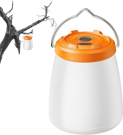 Lámpara de Camping, Linterna de Camping Recargable con 3 Modos, Luz LED Recargable Portátil con 20 Horas de Autonomía para Exteriores Interiores Emergencias y Apagones