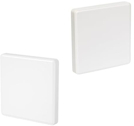 Tapa Ciega Enchufe Pared,2 Piezas Cubre Registros Eléctricos,Embellecedores para Interruptor,Adecuado para Llaves de Luz y Enchufes de pared,Placa Decorativa Blanca(8,6x8,6 cm)