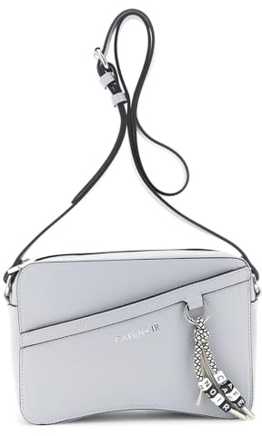 CAFèNOIR - Camera Bag Effetto Pelle Granosa E Charm Colorato Logato, Da Donna, Colore Cielo, Taglia Unica