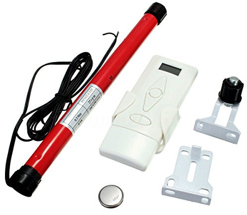 Motore per tende a rullo EY1612 12V CC - Compatibile con tubi da 25 mm/28 mm - Telecomando e staffe di montaggio inclusi - per tende e tapparelle motorizzate