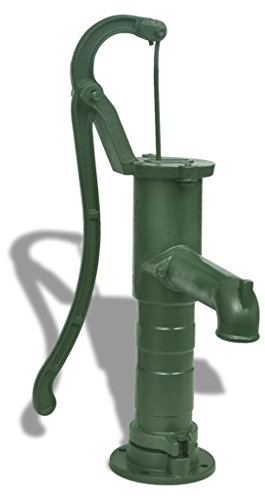 Festnight Handschwengelpumpe Gartenpumpe Handpumpe mit Ständer Gusseisen 131 cm131 cm