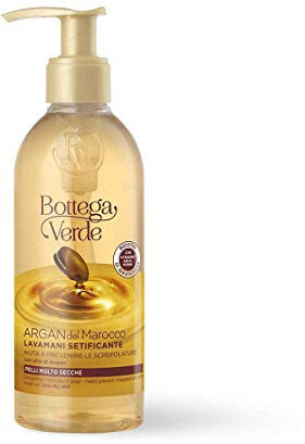 Bottega Verde - Argan del Marocco, Lavamani Setificante, 250 ml, con olio di Argan, Aiuta a Prevenire le Screpolature, per Pelli Molto Secche