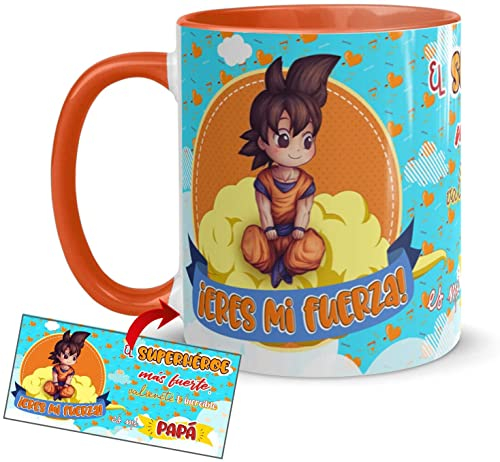 Kembilove Tazas Padre – Taza del día del Padre – Regalos originales para hombre – Taza Personalizada papa – Taza super papa – Regalos originales – Taza padre primerizo Papá Superhéroe