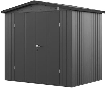 GFP Primeyard Abri de Jardin en métal 210x150x205 cm Armoire de Jardin Anthracite