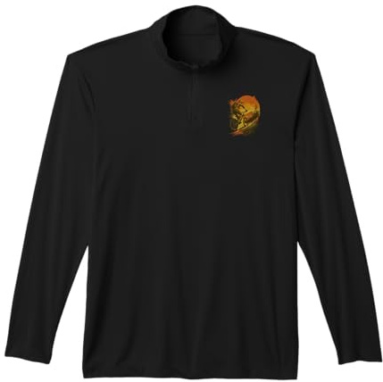 Mountain Bike Downhill Cyclist On MTB, Bicycle, E-Bike Performance Quarter-Zip Top