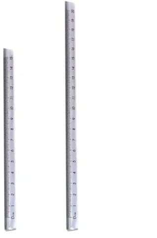 2 pz strumento di geometria per studenti righello triangolare trasparente strumento di misurazione 15 cm 20 cm per disegno tecnico progetto scolastico scala triangolare per studenti