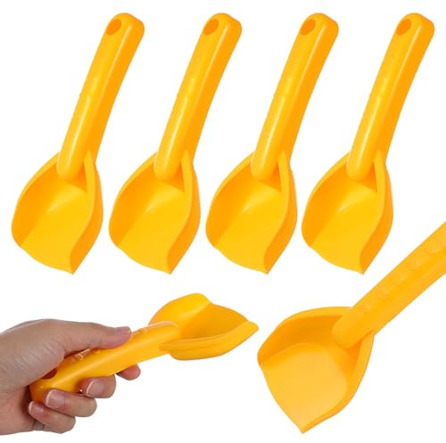 TOYANDONA 10 Palas de Arena para Niños: Juego de Palas de Playa Pequeñas de Plástico para Niños, para Jugar Al Aire Libre, en El Jardín Y en La Nieve, Artículos de Playa Coloridos para Pequeños (18