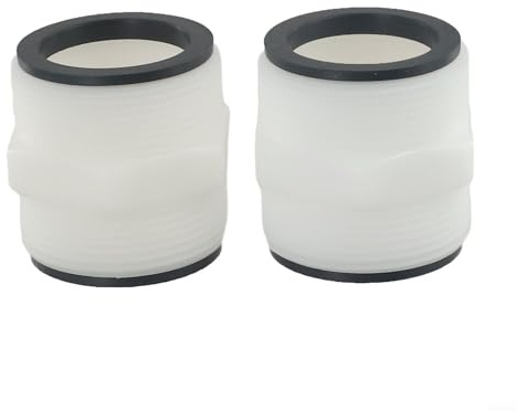 Conector de manguera dividida de 1.5 pulgadas para Intex y para bombas de piscina Coleman con ajuste en L para montaje de juntas (2 piezas)