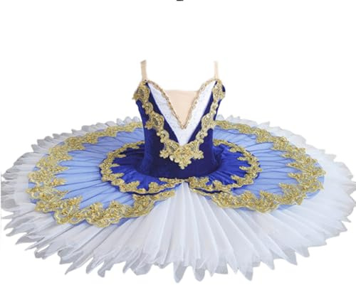 EFLALYHG Professionell Balett Tutu Flickor Platter Pannkaks Tutu Ballerina Festklänning Barn Balett Danstävling Kostym