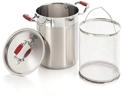 ExcelSteel Stainless Steel Vegetable Cooker, 4-1/4 Quantity, Pot