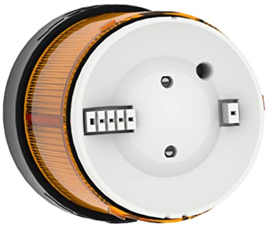 Schneider Electric - Harmony XVB Universal Illuminated Unit For Modular Tower Lights, Plastic, Ø70, Steady, Integral LED, 24V AC/DC, XVBC2B5, Orange