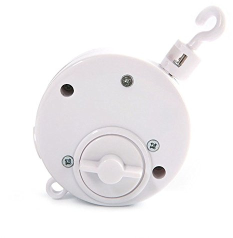 Brahms Lullaby Baby Music Box, Rotary Mobile Crib Bed Bell Toy Windup Musical Gift with Rotating Hook for Babies Boy Girl Kids Children