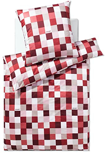 Joop! Bettwäsche Mosaic Ruby 1 Bettbezug 155 x 220 cm + 1 Kissenbezug 80 x 80 cm