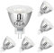 HiBay MR11 GU4 LED 6 Pezzi Lampadina 5W 4500K Bianco Neutro 12V COB,5W(Equivalente Alogeno 45W),400LM Lampadine Faretto LED 38°, AC/DC 12V, ø35x42mm,per Illuminazione