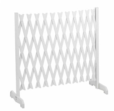 FACILITYS - Barrière de Sécurité Extensible, de 27 à 250 x 87 cm - Barriere de Securite Enfant, Chien sans Perçage en Plastique - Barrière Protection Extensible, Rétractable, Enfants, Animaux