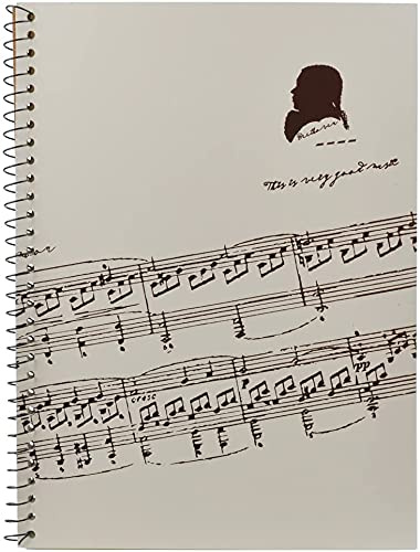 KingPoint Blank Sheet Music Notebook 50 Pages Music Sheet Spiral Notebook Music Writing Notebook, Piano Note Book Accessories (Music Sheet Notebook)
