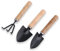 3-teiliges Mini-Gartenwerkzeug-Set,Gartenschaufel,Holzgriff,Hand-Mini-Schaufel,Spaten,Rechen,Garten-Set,Werkzeug für Bonsai, Werkzeug,Blumentopf,Blumen,lose Basis