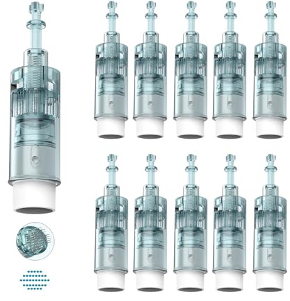 Dr.pen Ultima M8 Cartucce di ricambio a 36 pin, ricambio originale Dr Pen per penna Microneedling modello M8, cartucce di ricambio usa e getta autentiche (36 pin, 10 pezzi)