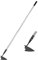 YEELOR Warren – Binette triangulaire en acier au carbone avec long manche réglable en acier inoxydable de 144,8 cm – Outil de jardinage robuste pour faîtage, désherbage, ameublissement du sol – Noir