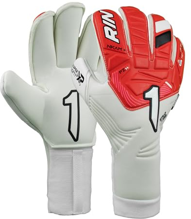 Rinat Guante de Portero Nkam Prime, Rojo/Blanco, Unisex Niños