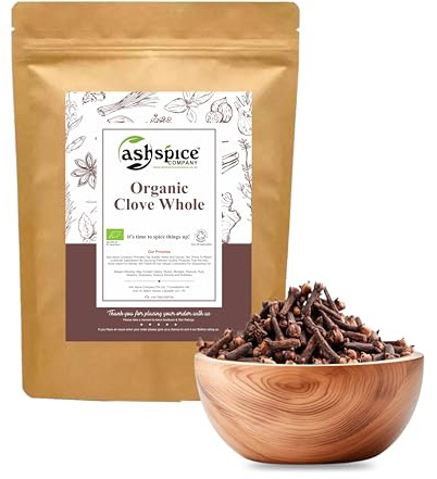 Organic Whole Cloves | Laung | Lavang | Lawang Premium Quality Certified by Soil Association 50g-1900g (90g)