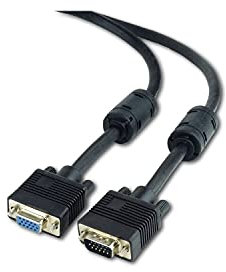 Gembird VGA M/F 1.8m - Cable VGA, 1.8M, color negro