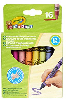 CRAYOLA Mini Kids 52-016T - 16 Dreieckige Wachsmalstifte 16 Stück (1er Pack)