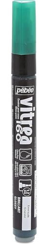Pebeo Vitrea 160, Glossy Glass Paint Marker - Emerald