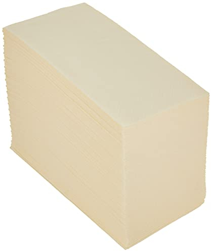 PAPSTAR 84579 250 Servietten, 3-lagig 1/8-Falz 33 cm x 33 cm, Creme