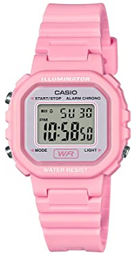 Casio LA20WH Series | Women's Digital Watch | Water Resistant | 100 SEC Chronograph | Alarm | LED Illuminator | 5-Year Battery