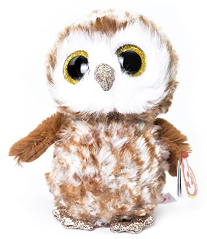 TY T36326 Barn Eule - Beanie Boos, 15 Cm