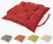 sunnypillow Bankauflage Stuhlkissen Bankkissen 40 x 40 cm Sitzkissen für Hollywoodschaukel Polsterauflage Auflage für Gartenbank viele Farben und Größen zur Auswahl Rot