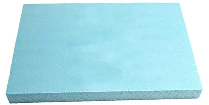gomma piuma per imbottitura schiuma espansa per cuscini divani sedie pallet da giardino protezione imballaggio modellismo densità 30 kg/m3 (60x40x5 cm (x 1 pezzo), azzurro)