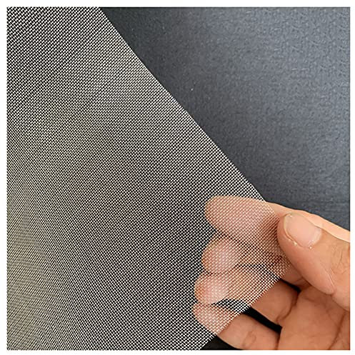 HYHMJ-Window Screens 30 Mesh Fine Wire Mesh Never Rust Screen Mesh for Windows Doors Anti Mosquito Filter Screen Sheet with Magic Tape,Silver,1x4m