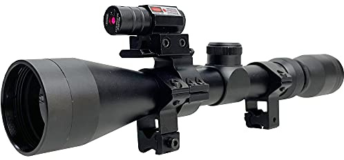Lunette de visée Tactique 3-9x40 | Lunette de visée pour carabines et fusils à air comprimé (balles) et Airsoft avec Laser