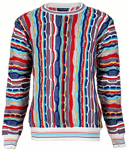 CASCALLO Strickpullover Herren | Style: Luciano | Gestrickter Luxus Designer Rundhals-Pullover (S)