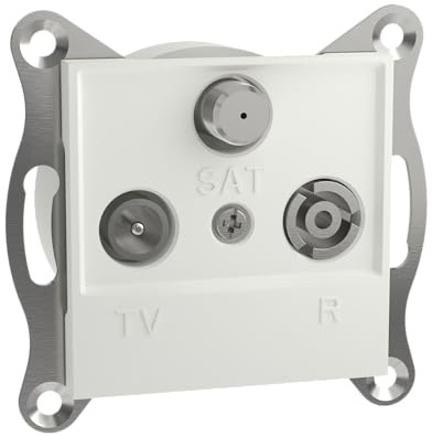 Schneider Electric Asfora TV-R-SAT-Dose, Endung 1dB, Unterputz, weiss, Artikelnummer EPH3570121D