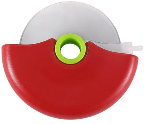 CPJJ 1pcs orbicolare rotella tagliapizza, con lame super affilate in acciaio inox antiaderente,Con coperchio protettivo in pp,Impugnatura confortevole