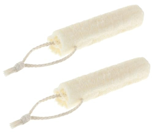 Mabor Lot de 2 éponges exfoliantes en luffa naturel pour homme et femme - Ne blesse pas la peau - Grandes éponges Luffa douces et faciles à utiliser
