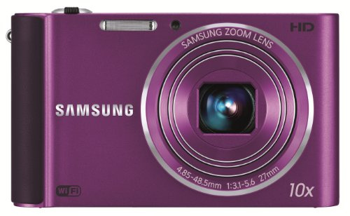 Samsung ST200F SMART Compact Digital Camera - 16.1MP, 10x Optical Zoom 3.0 LCD - Purple (Renewed) (Renewed)