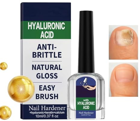 Traitement Durcisseur Et Fortifiant Pour Les Ongles, Solution De Soin Des Ongles À L'acide Hyaluronique, Hydratation Intense Avec De L'acide Hyaluronique Et Du Calcium, Soin Quotidien Anti-cassant, Ré