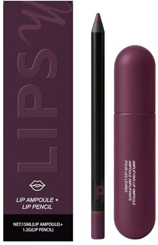 Set Di Per Labbra E Rossetto - Prodotti Per Il Trucco Idratante, Tinta Per Lâbbra Da Viaggio | Kit A Lunga Tenuta A Prova Di Sbavature, Duo Di Eyeliner E Opachi, Regalo