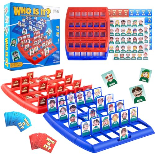 FCXVXCL Qui Je suis？Jeu de Devinettes Jeu Société Devinettes Carte Nourriture Questions Rapides Adultes et Enfants Raisonnement Cartes à Deviner Jouet Décoration Chambre