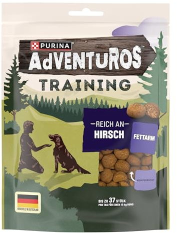 AdVENTuROS Träning, träningssnacks för att lära sig hjort, 6 x 115 g | Godis för hundar av hjort