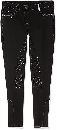 Kerbl Basicplus - Pantalones de equitación para Mujer, Mujer, Color Negro, tamaño 46