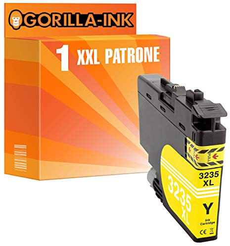 Gorilla-Ink 1 Druckerpatrone XXL kompatibel mit Brother LC 3235 XL DCP J1100DW MFC J1300DW | Yellow
