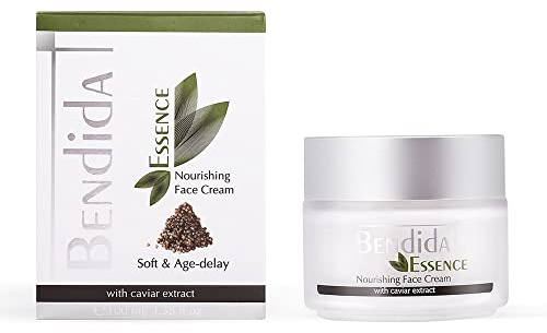 BENDIDA Kaviar ansiktskräm 100 ml – fuktkräm dag & natt, mogen hud | Lyxig, närande fuktkräm med kaviarextrakt för en sammetslen, smidig hud dag och natt – för normal, torr och mogen hy