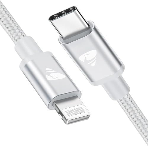 Aioneus Cable USB C a Lightning 2M Cable de carga para iPhone certificado por Apple MFi carga rápida USB C para iPhone 14 13 12 11 Pro Max Mini XR XS X 8 7 6s 6 Plus SE 2020,iPad, MacBook