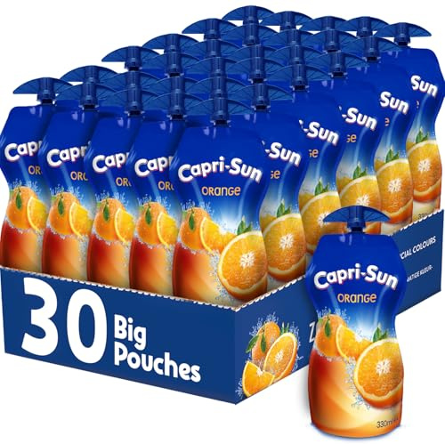 Capri-Sun Orange (30 x 330ml Bulk Multipack) With Resealable Cap And Nothing Artificial