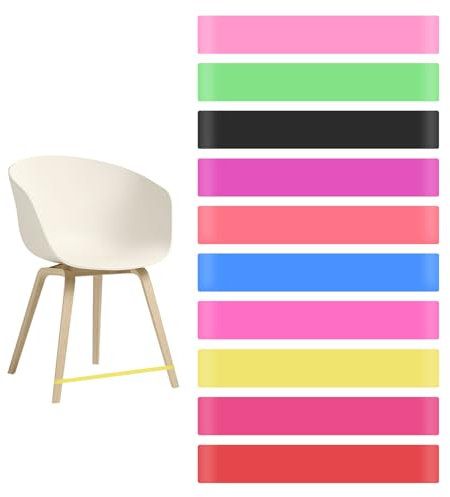 Yuanchu 10 bandas elásticas para silla con TDAH, 5 niveles de resistencia, bandas sensoriales para sillas para niños, autismo sensorial, bandas de gimnasia, desarrollo muscular, bandas de fitness,